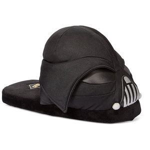 Bioworld Men's Star Wars Darth Vader Plush Slippers Large Black
